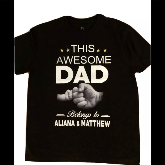 Happy father day T-shirt (names are personalized) - Picture 1 of 1